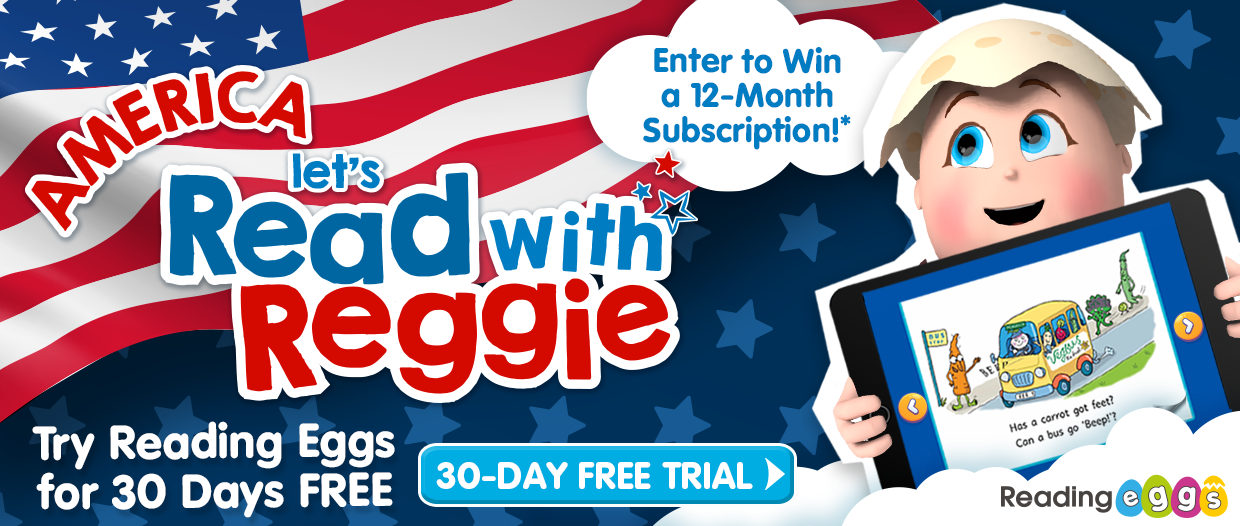 America, Let’s Read with Reggie! Try Reading Eggs for 30 Days FREE + Enter to Win a 12-Month Subscription!*